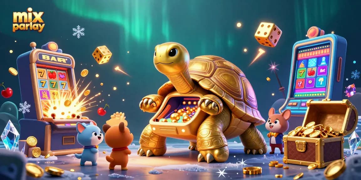 Engage with mix parlay betting featuring vibrant 3D elements and casino excitement in a rich atmosphere.