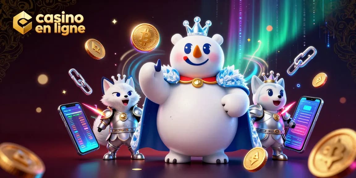 Jouez dans un casino en ligne avec des personnages de jeux d'illustration 3D captivants.
