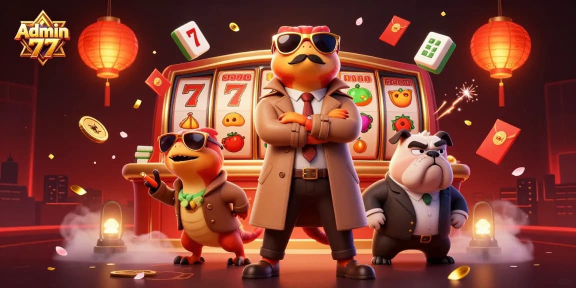 Watch Admin 77's winning moments highlighted by vibrant casino visuals and excitement.
