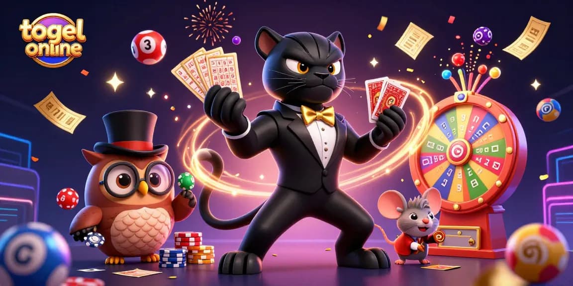 Menghadirkan togel online dengan panther mewah membagikan kartu dan karakter menarik lainnya di dalam permainan judi.