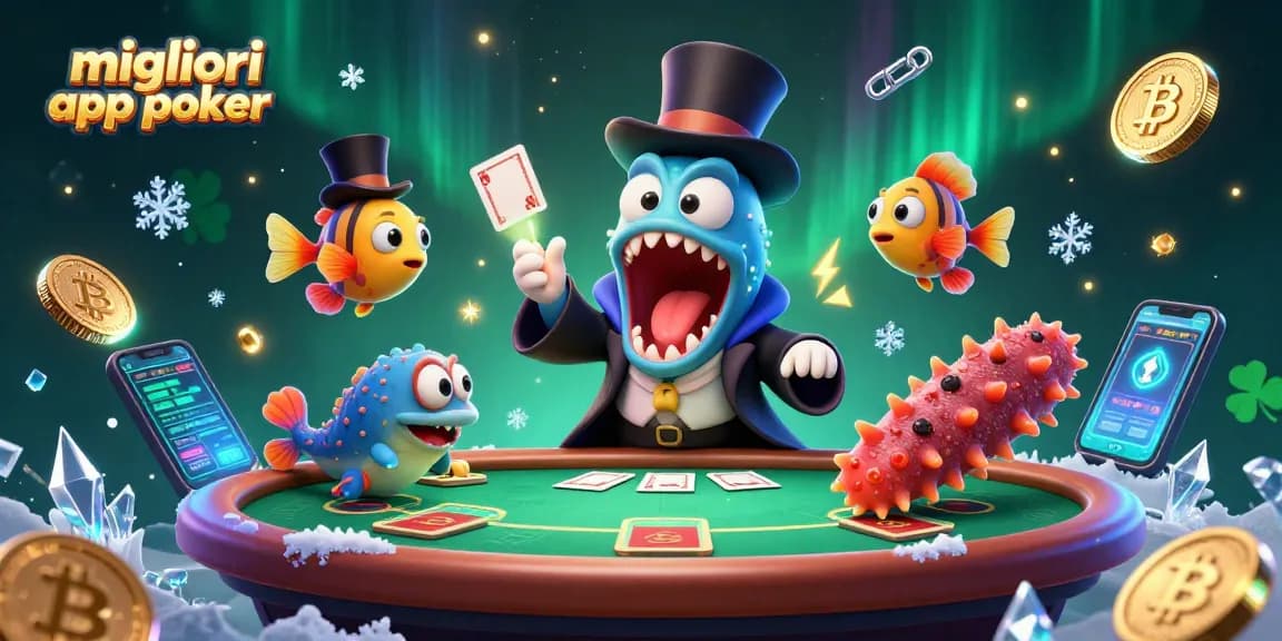 Migliori app poker al tavolo da gioco con creature marine uniche che intrattengono in un ambiente magico.
