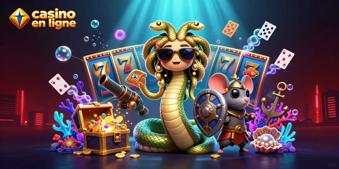 Plongée dans l'univers des jeux : casino en ligne avec Méduse et éléments de machines à sous
