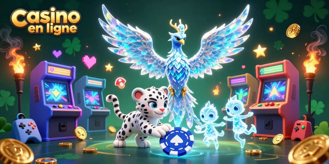 Dévoilez votre potentiel au casino en ligne avec un phoenix de glace et des personnages interactifs.