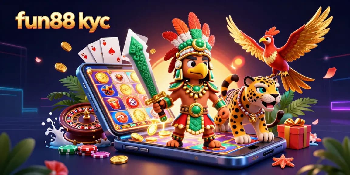 Hình ảnh minh họa cho fun88 kyc với các nhân vật và trò chơi hấp dẫn tại casino trực tuyến.