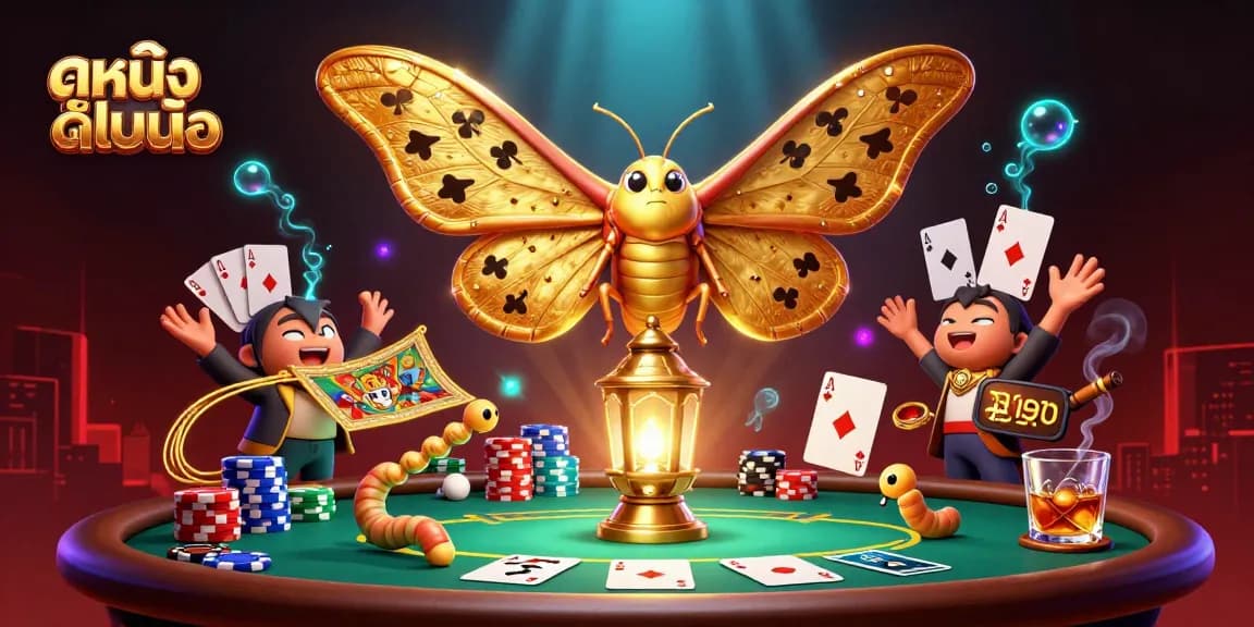 Immerse in ดูหนังออนไลน์ with a vibrant casino scene showcasing lovely 3D characters and rich gaming details.