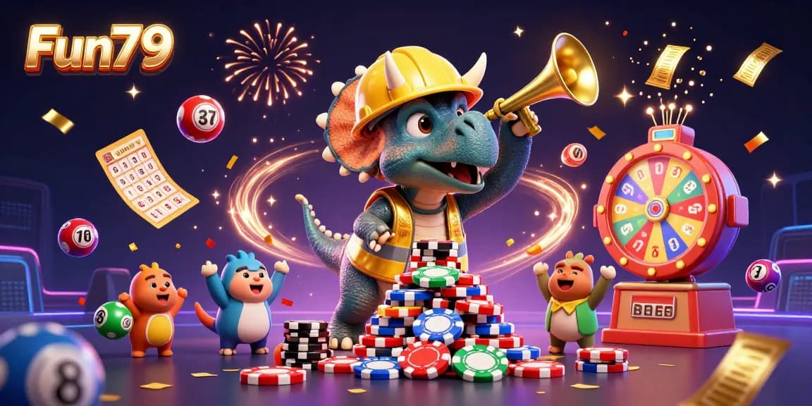Play exciting games at Fun79 with vibrant gambling themes and dynamic scenes featuring colorful elements.
