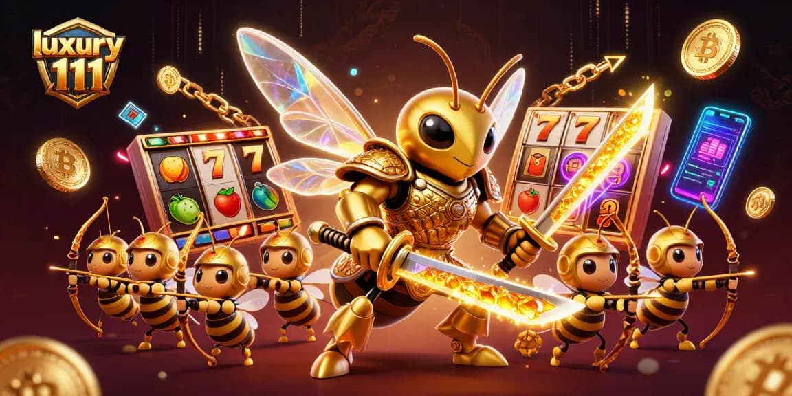 Experience luxury 111 in vibrant slots action with dynamic characters and dazzling casino elements.