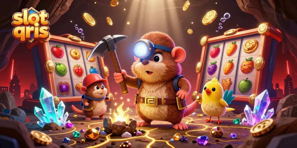 Play exciting slot qris games with a treasure hunter mole and sparkling jackpots!