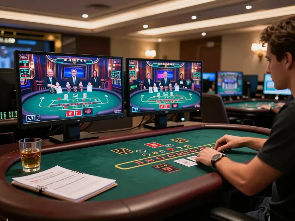 Hitclub player enjoying a live blackjack game on desktop, showcasing an immersive online casino experience.