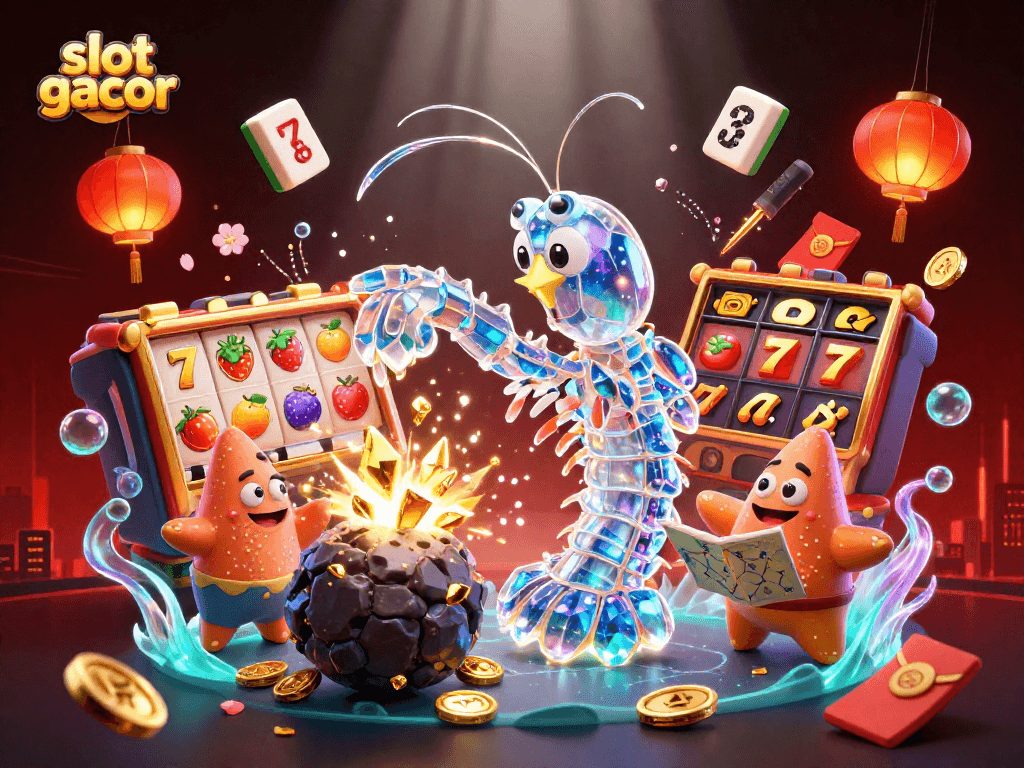 Experience the thrill of slot gacor with our vibrant galactic illustration showcasing dynamic slot reels.