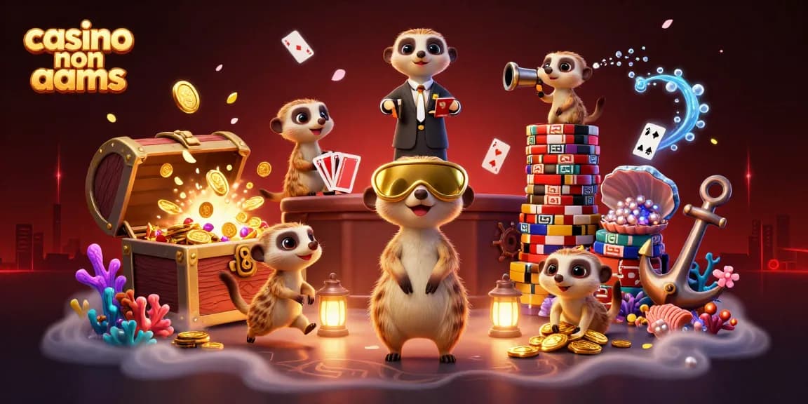 Giocare nei casino non AAMS tra danni d'oro, carte da gioco e luci sfolgoranti.