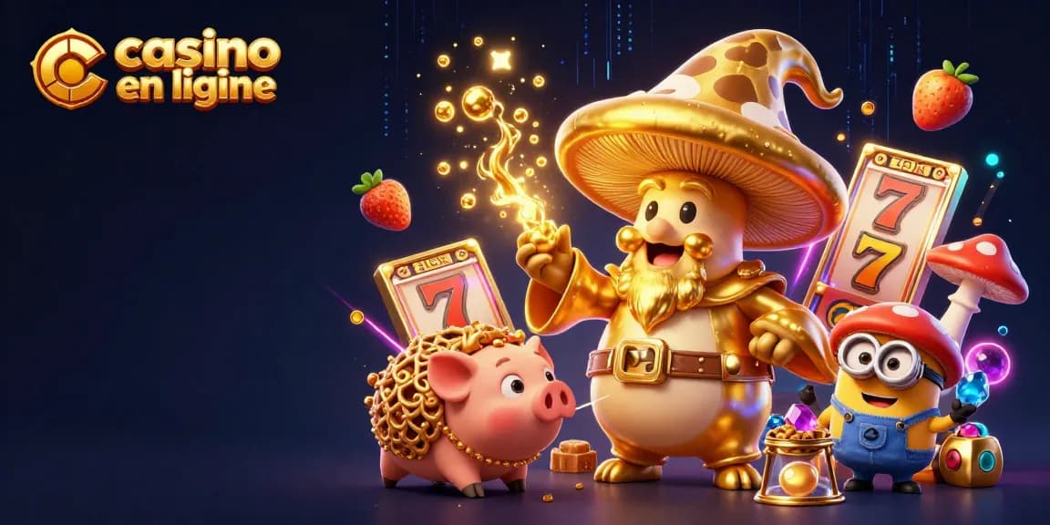 Célébrez le plaisir de jouer au casino en ligne avec des personnages animés et une ambiance magique
