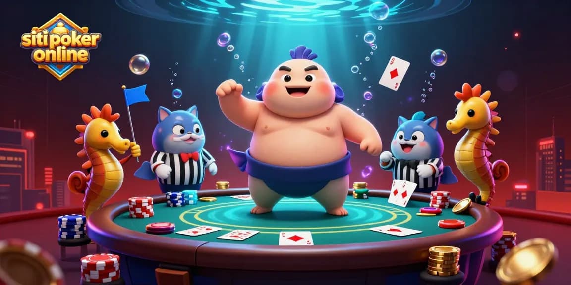 Gioca a siti poker online con i migliori tavoli e gettoni mentre il pesce palla giudica l'azione.