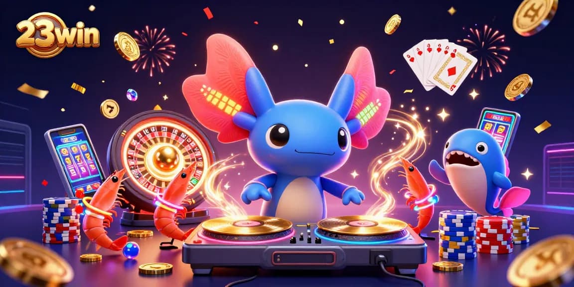 Experience vibrant gameplay at 23win with animated casino characters and dynamic game elements.