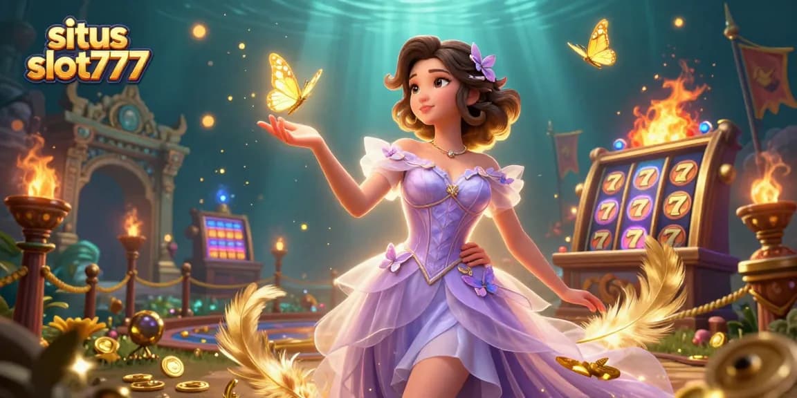Situs slot777 offers exciting spins and jackpots among vibrant characters and casino elements.