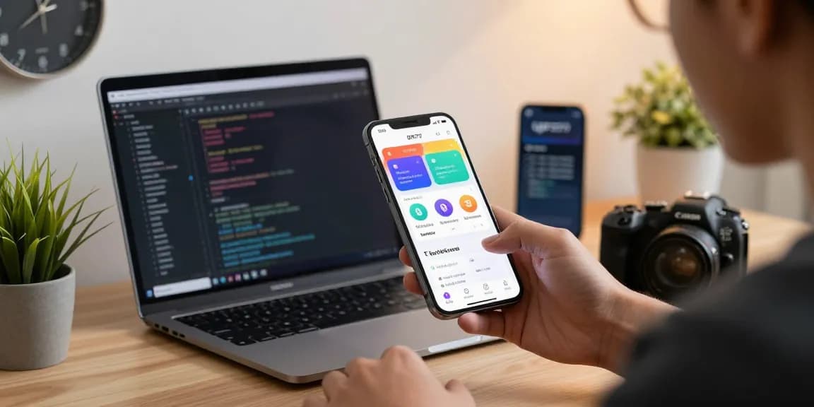 Aplikasi UFO777 dengan antarmuka modern di smartphone, mengutamakan keamanan dan kenyamanan.