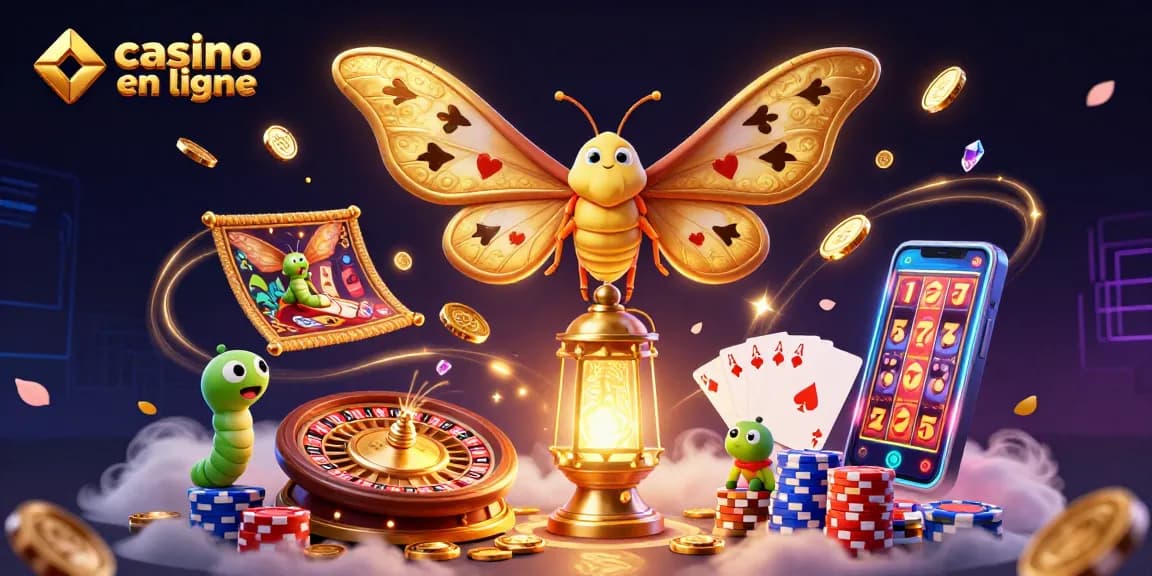 Émerveillez-vous avec ce visuel captivant de casino en ligne, mettant en scène une nuit ensorcelante.