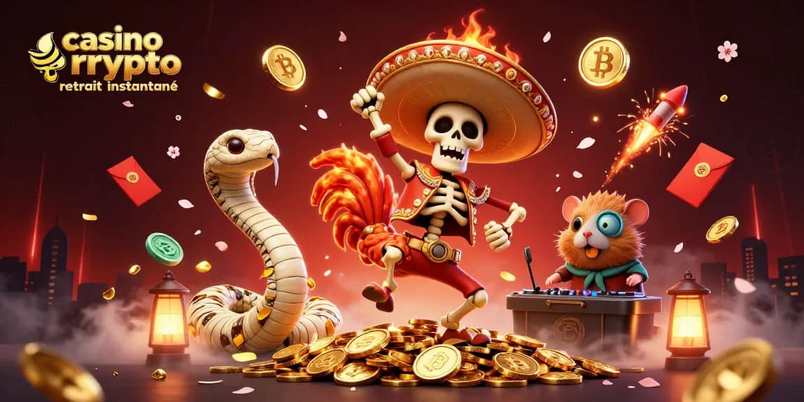 Jouez à des jeux excitants sur casino crypto retrait instantané avec une ambiance festive et des personnages captivants.