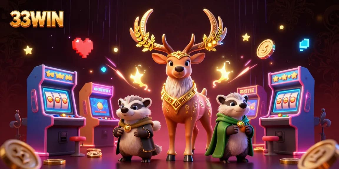 Enhance your gaming experience at 33WIN with vibrant casino elements and dynamic visuals.