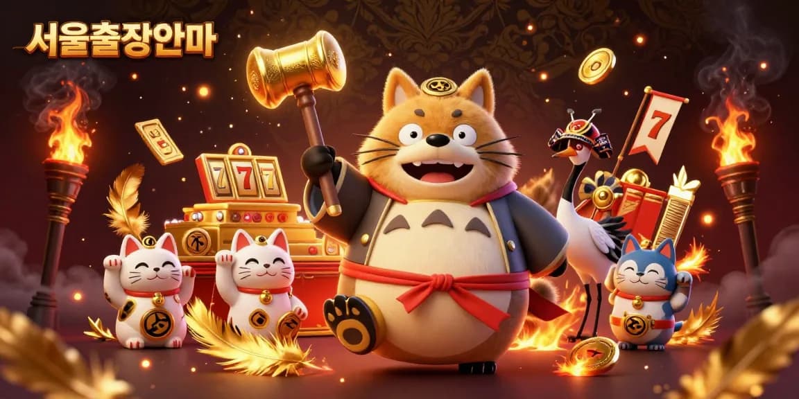 Experience 서울출장안마 with vibrant, animated characters in a dynamic casino setting filled with excitement.