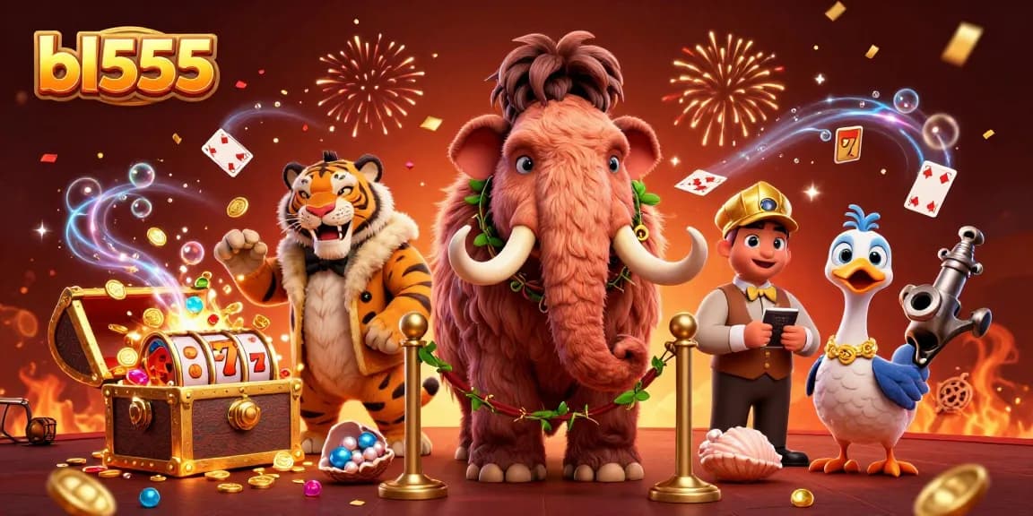 Engage with bl555 by exploring a vibrant casino scene full of excitement and treasure