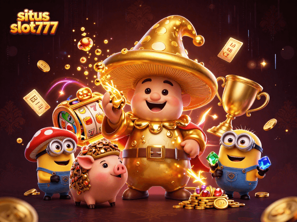 Experience the magic of situs slot777 with golden wizardry and dynamic slot elements.