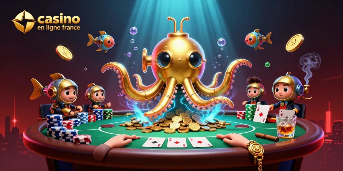Jouez à casino en ligne france avec un kraken sous-marin et des éléments de poker incroyables