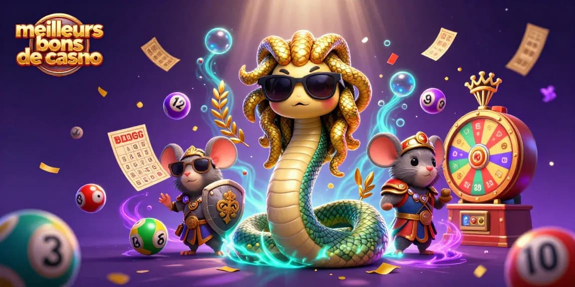 Profitez des meilleurs bonus de casino et remportez des gains avec cette illustration magique en 3D.
