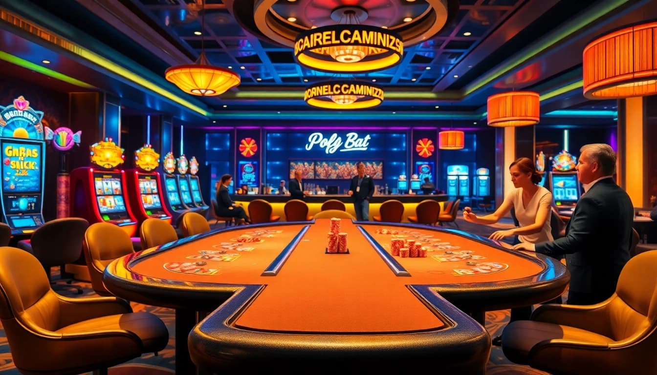 Best payout online casino UK displaying vibrant gaming tables and engaging patrons in a luxurious setting.