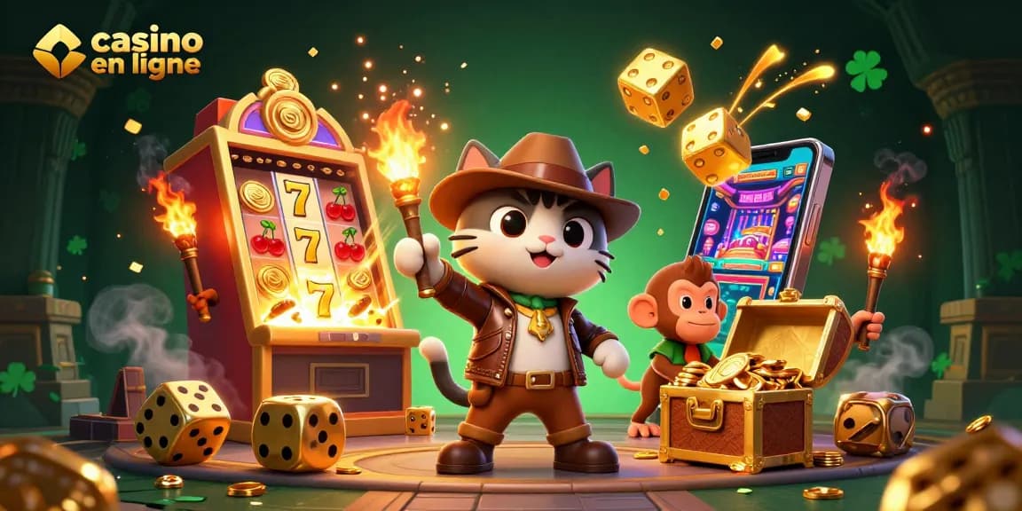 Venez découvrir des jackpots dans un casino en ligne avec des personnages animés et des effets visuels captivants.