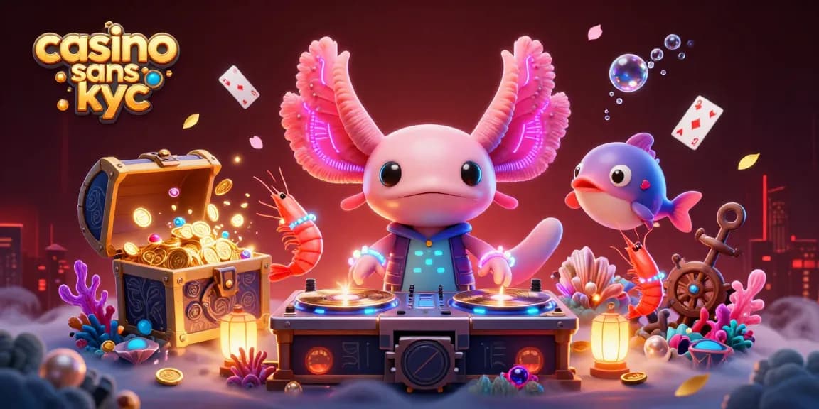 Jouez au casino sans KYC avec des personnages animés et des jeux sous-marins captivants.
