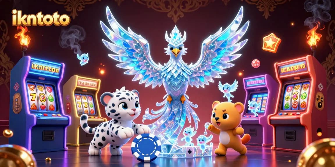 Experience immersive gaming with ikntoto, featuring a vibrant casino scene with stunning characters and elements.