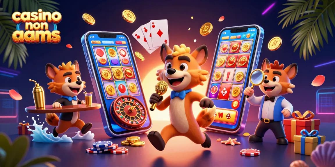 Giocare nei casino non AAMS è un'esperienza divertente con slot e carte in un club comico.