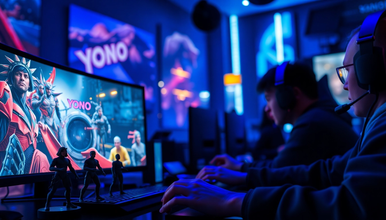 Engaging yono game scene highlighting competitive gaming dynamics and vibrant visuals.