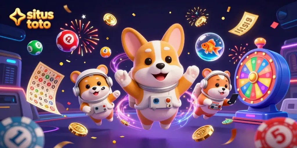 Rasakan pengalaman bermain situs toto dengan corgi astronot dan karakter lucu di kasino luar angkasa.
