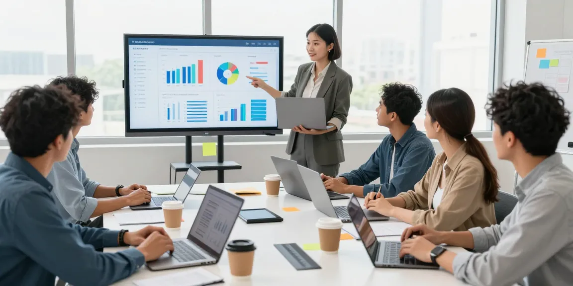 Learn digital marketing online in an engaging virtual classroom with diverse learners collaborating.