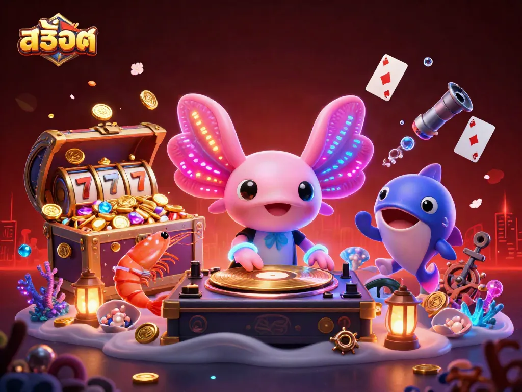 เล่นสล็อตในเกมสล็อตสุดมันส์กับตัวละครในภาพการ์ตูน 3D
