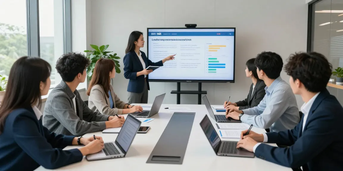 Chef bewerten anonym – HR-Team diskutiert anonymes Feedback zu Führungskräften in modernem Büro