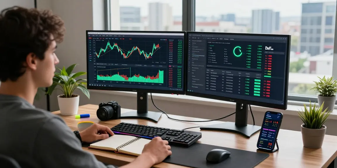 Engaging green energy cloud mining analysis in a cryptocurrency trading workspace with DeFi interfaces and market insights.