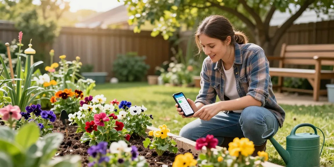 Efficient rainpoint wifi water timer managing moisture levels in a lush garden.