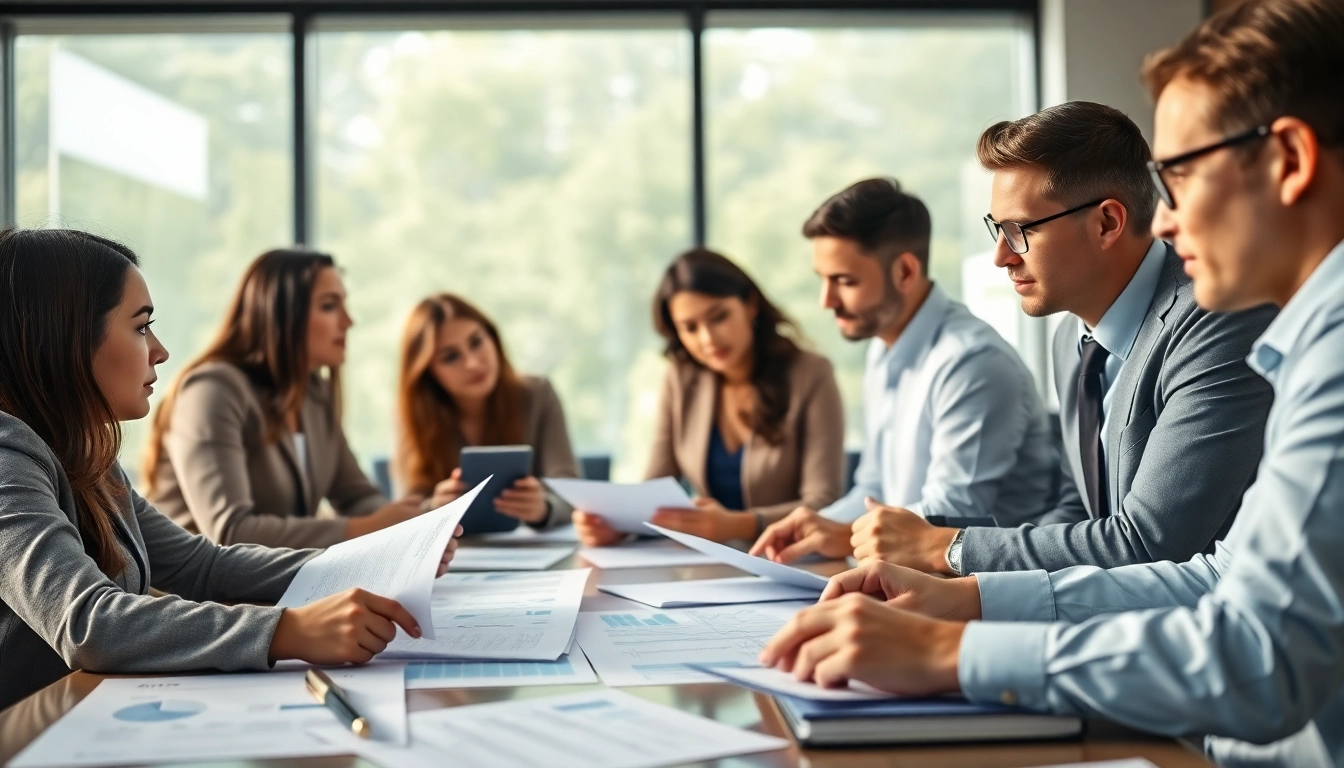 Analyzing contracts and grants during a professional consultation meeting.