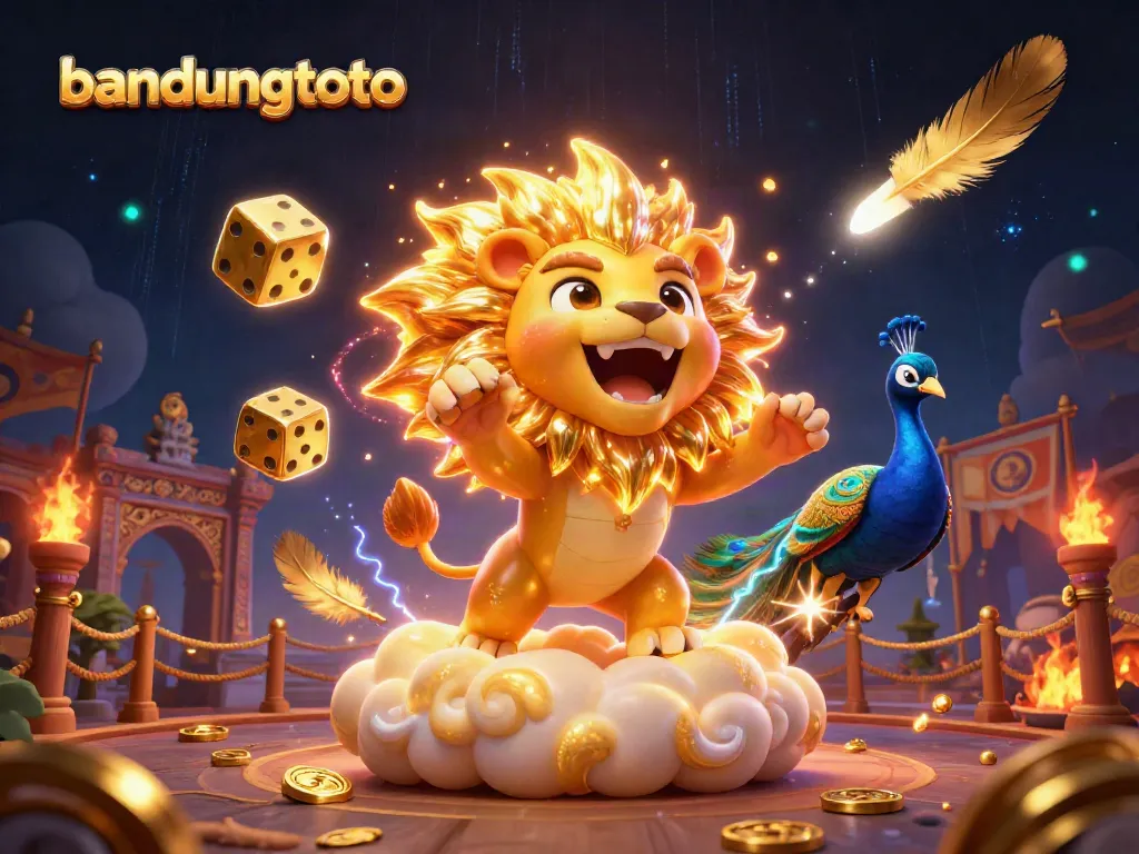 Engage with bandungtoto in a vibrant, dynamic 3D casino scene showcasing thrilling gameplay.