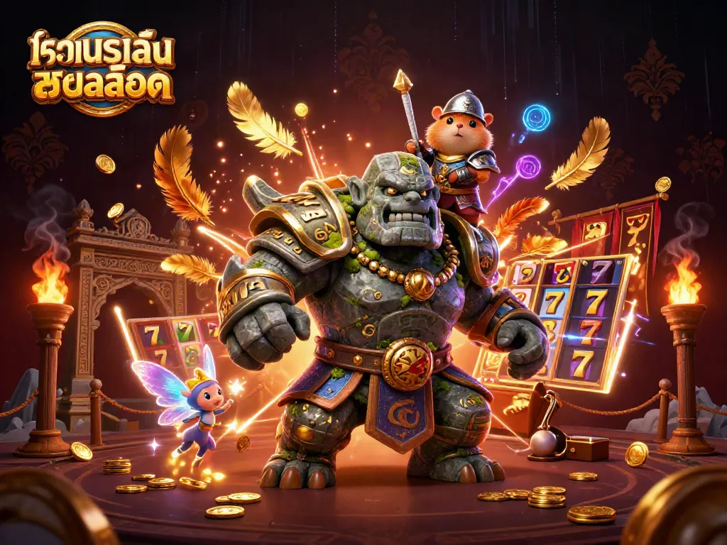 ภาพที่แสดงให้เห็นการทดลองเล่นสล็อตที่น่าตื่นเต้นกับการ์ตูน 3 มิติ