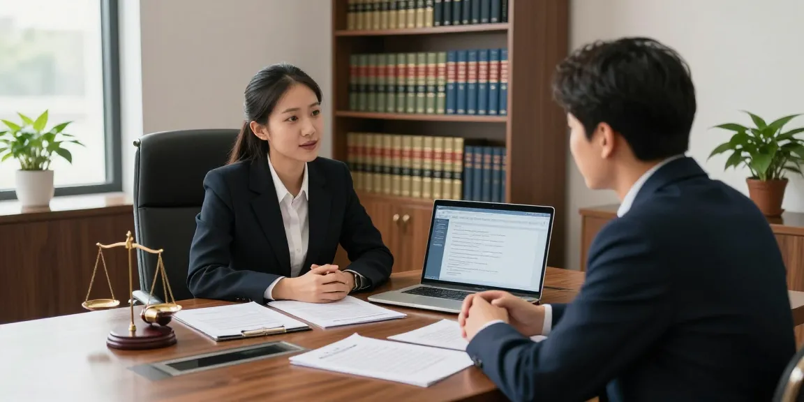 Experienced محامي جنائي في الرياض consulting a client in a professional office.