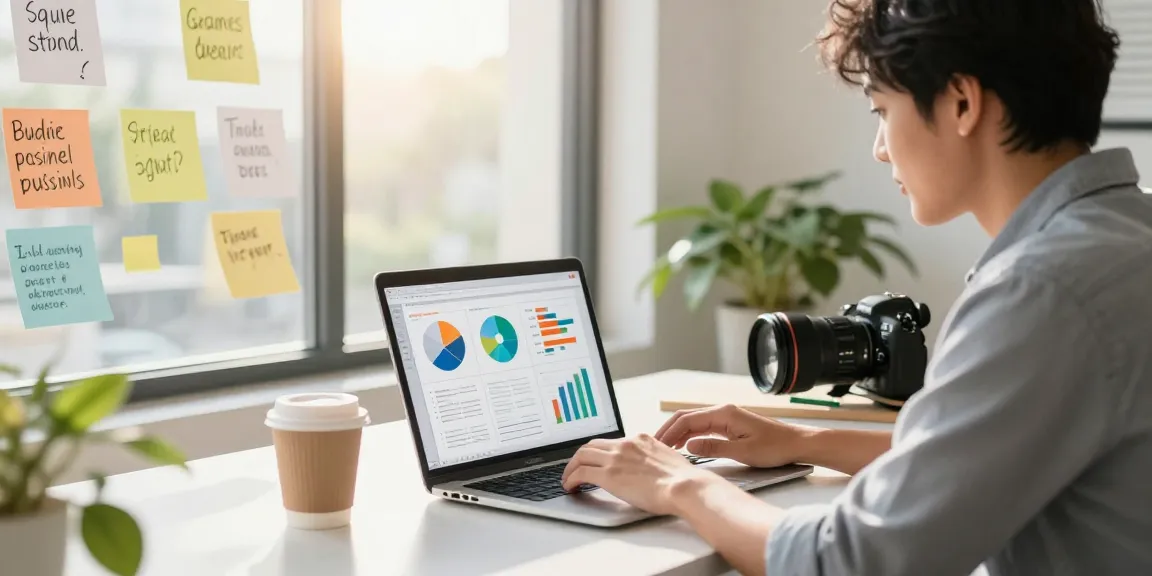Entrepreneur working on a business plan at https://www.startsomethingpc.com, surrounded by inspirational notes and charts.