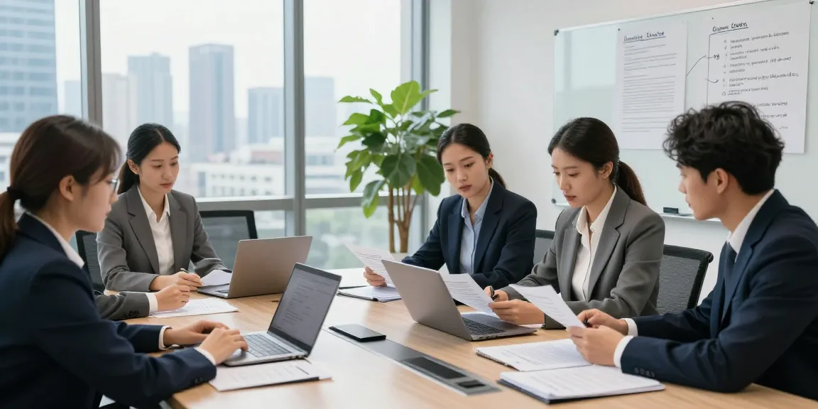 Philadelphia Employment Lawyer discussing strategies in a modern conference room with diverse team.