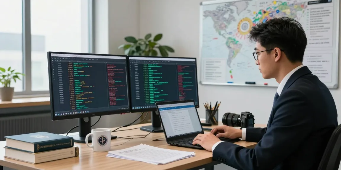 Expert investigator recovering stolen cryptocurrency in a secure office.