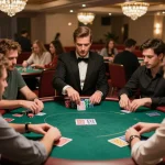 Palm Harbor Divorce Lawyer navigating complex legal bets like a pro at a poker table, showcasing strategic gameplay.