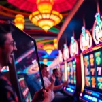 Main game experience with Slot77 in an energetic casino scene full of excitement and players.