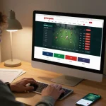 Bongdallu betting interface displayed on a computer screen with a user focused on live sports betting.